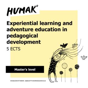 Experiential learning and adventure education in pedagogical development 5 ECTS master's level course