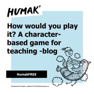 How would you play it? A character-based game for teaching -blog
