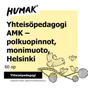 Yhteisöpedagogi AMK -polkuopinnot, monimuoto, Helsinki