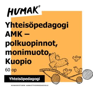 Yhteisöpedagogi AMK -polkuopinnot, monimuoto, Kuopio