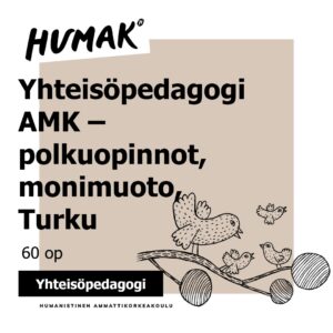 Yhteisöpedagogi AMK -polkuopinnot, monimuoto, Turku