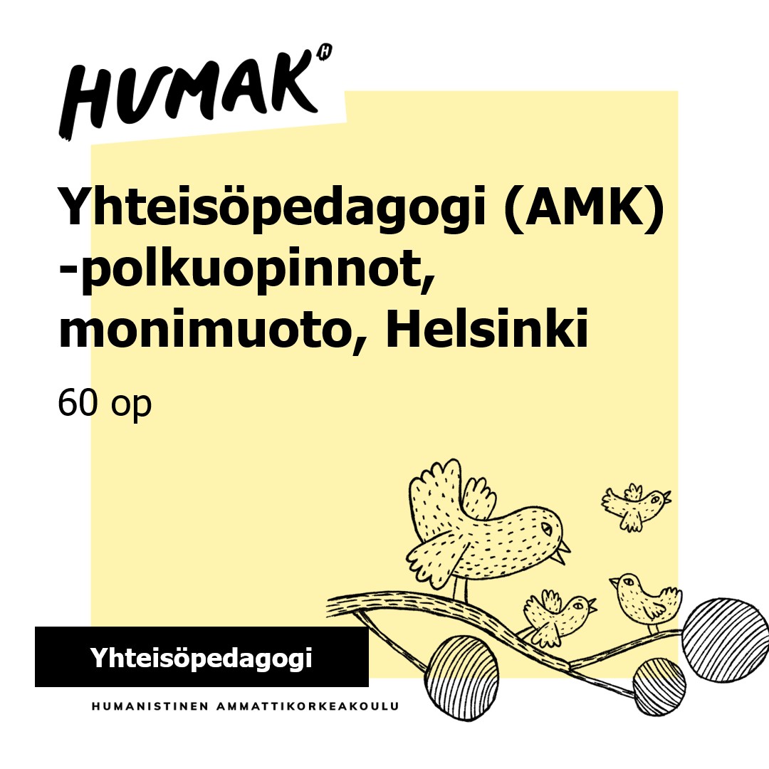 yhteisöpedagogi amk polkuopinnot monimuotototeutus helsinki
