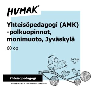 yhteisöpedagogi amk polkuopinnot monimuotototeutus jyväskylä