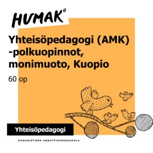 yhteisöpedagogi amk polkuopinnot monimuotototeutus kuopio