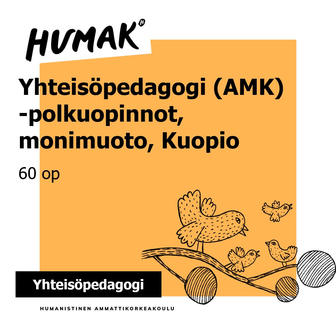 yhteisöpedagogi amk polkuopinnot monimuotototeutus kuopio
