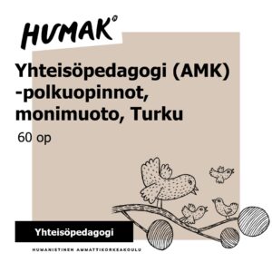yhteisöpedagogi amk polkuopinnot monimuotototeutus turku