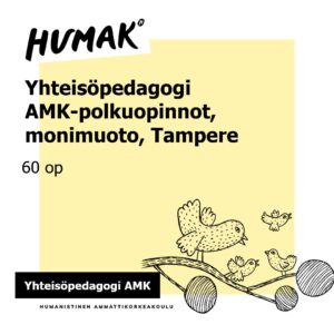 yhteisöpedagogi AMK -polkuopinnot (60 op) monimuoto Tampere