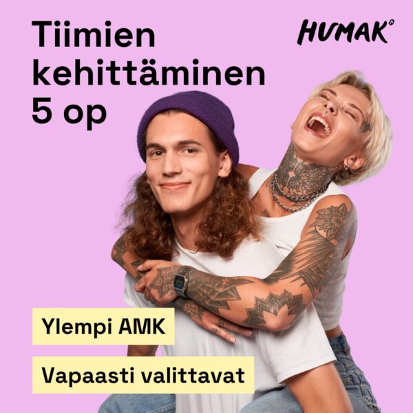 Tiimien kehittäminen (YAMK) 5 op, kevät 2026 | Avoin AMK - Humak