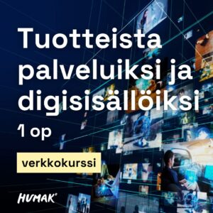 Tuotteista palveluiksi ja digisisällöiksi 1 op verkkokurssi