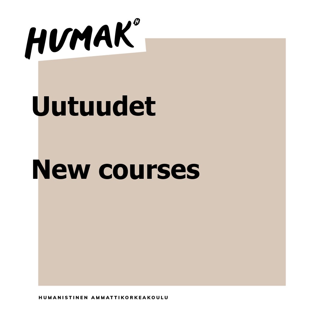 Uutuudet | Avoin AMK - Humak